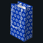 Israeli Flag Gifts Bag, Patriotic Israel Small Gift Bag<br><div class="desc">Gift Bag: Elegant Israeli Flag styled with white star & Israel - love my country,  weddings,  hanukkah,  birthday gifts for national patriots / sports fans</div>