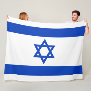 Israeli Flag (Israel) Fleece Blanket