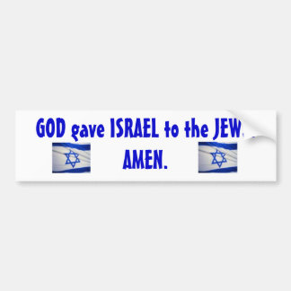 israeli_flag_Israel, israeli_flag_Israel, GOD g... Bumper Sticker