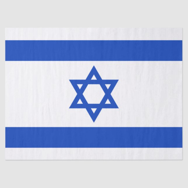 Israeli Flag (Israel) Tissue Paper (Front)