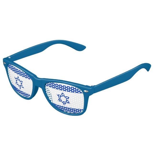 Israeli flag kids sunglasses (Angled)