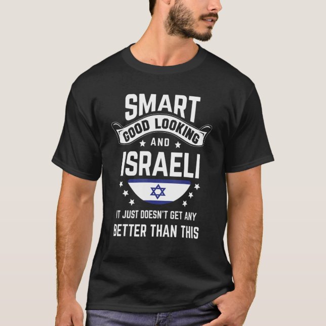 Israeli Flag Native Pride  Israel Israeli Roots T-Shirt (Front)