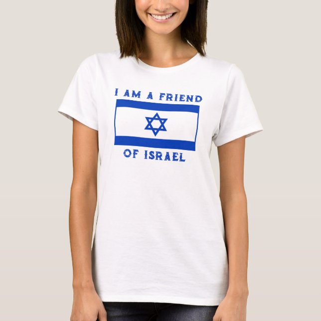 Israeli Flag Pro-Israel Friend of Israel Women's T-Shirt (Front)