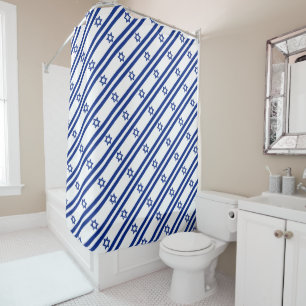 Israeli Flag Shower Curtain