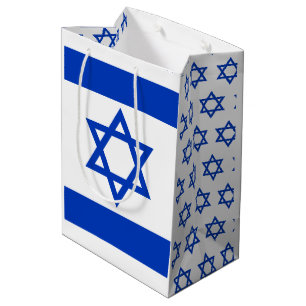 Israeli Flag with star of David, Patriots MD Medium Gift Bag