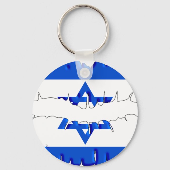 Israeli Kiss Key Ring (Front)