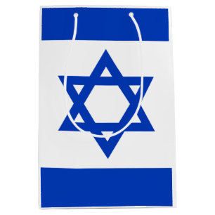 Israeli Star of David Medium Gift Bag