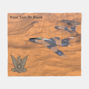 Israeli Super Mystères Over The Desert Fleece Blanket