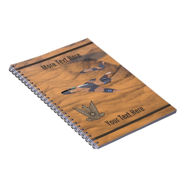 Israeli Super Mystères Over The Desert Notebook (Right Side)