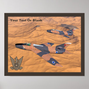 Israeli Super Mystères Over The Desert Poster