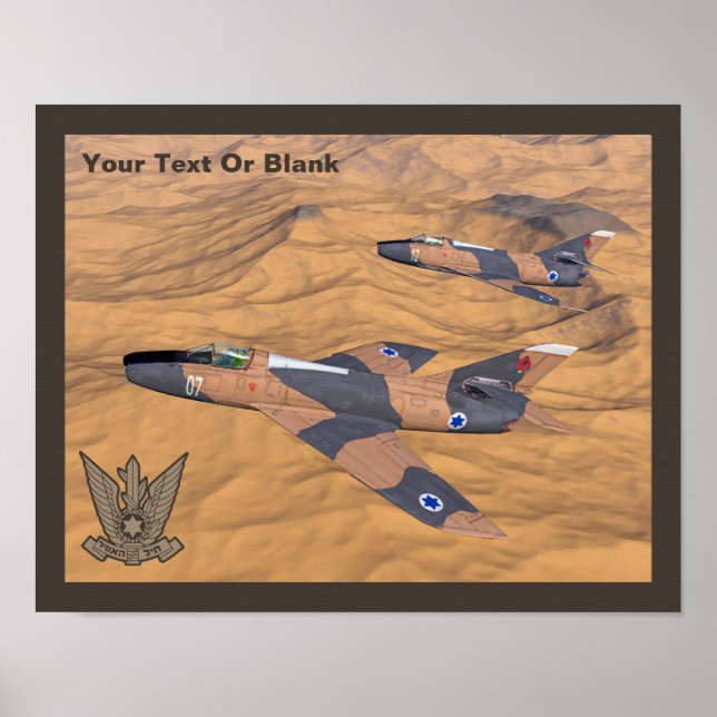 Israeli Super Mystères Over The Desert Poster (Front)