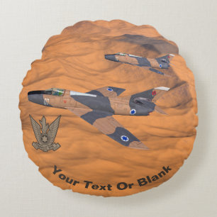 Israeli Super Mystères Over The Desert Round Cushion