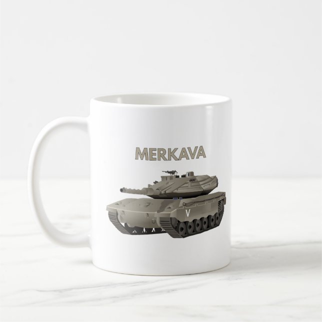 Israeli Tank Merkava Coffee Mug (Left)