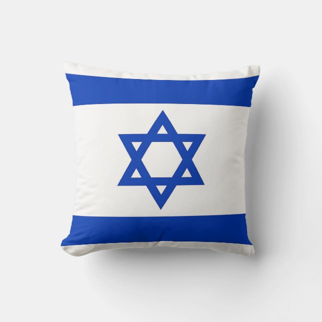 Israelian Flag on American MoJo Pillow (Front)