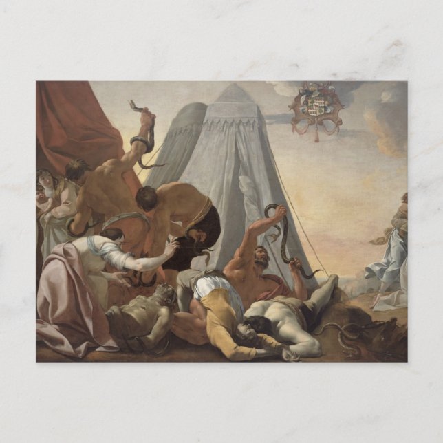 Israelites Afflicted with the Brazen Serpent Postcard (Front)