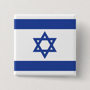Israel's Flag 15 Cm Square Badge