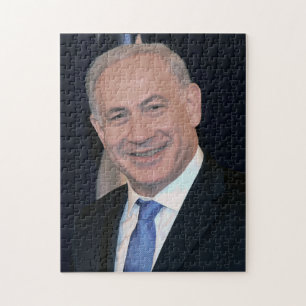 Israel's Prime Minister Benjamin Netanyahu Jigsaw Puzzle