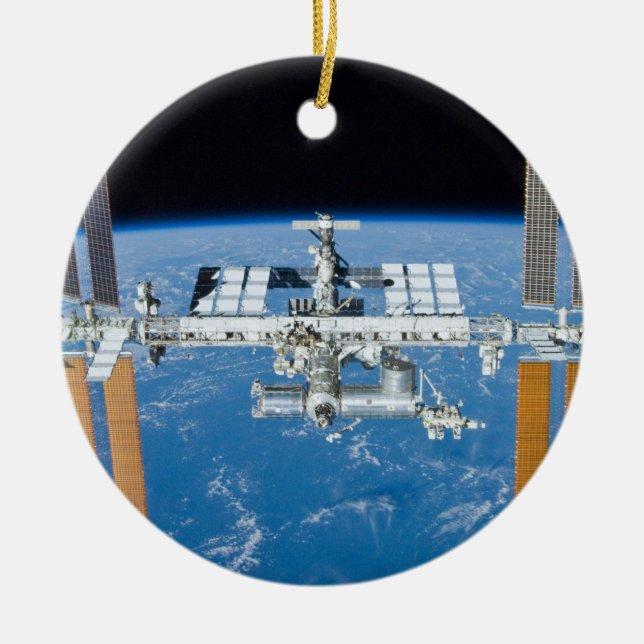 ISS International Space Station Ceramic Ornament (Front)