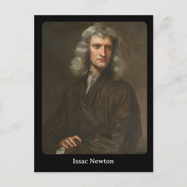 Issac Newton  Postcard (Front)