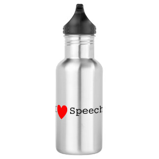 ISSDA I Heart Speech Water Bottle