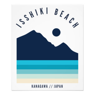 Isshiki Beach Kanagawa Japan Retro Vintage Photo Print