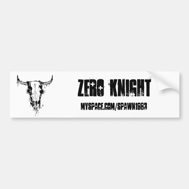 ist2_2056556_cow_skull_stencil, ZERO KNIGHT , M... Bumper Sticker (Front)