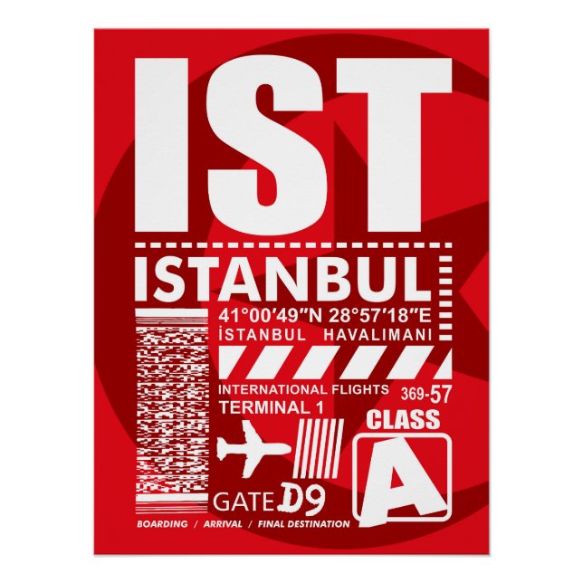 IST Istanbul Airport Poster (Front)