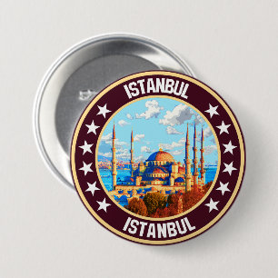 Istanbul 7.5 cm round badge