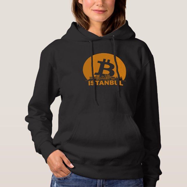 Istanbul Bitcoin Maximalist  Bitcoin Istanbul Skyl Hoodie (Front)