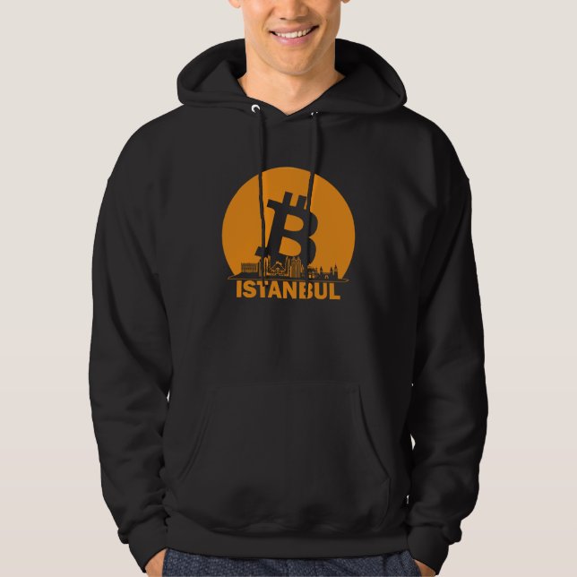 Istanbul Bitcoin Maximalist  Bitcoin Istanbul Skyl Hoodie (Front)