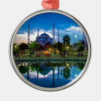 Istanbul Blue Mosque in Turkey Metal Ornament
