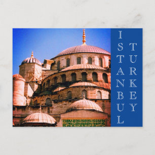 istanbul blue mosque postcard