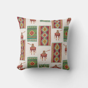 Istanbul Carpets Coffee: Vintage Pattern Cushion