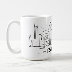 Istanbul city coffee mug