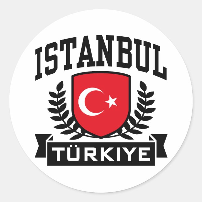 Istanbul Classic Round Sticker (Front)
