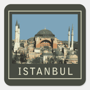Istanbul Hagia Sophia Square Sticker