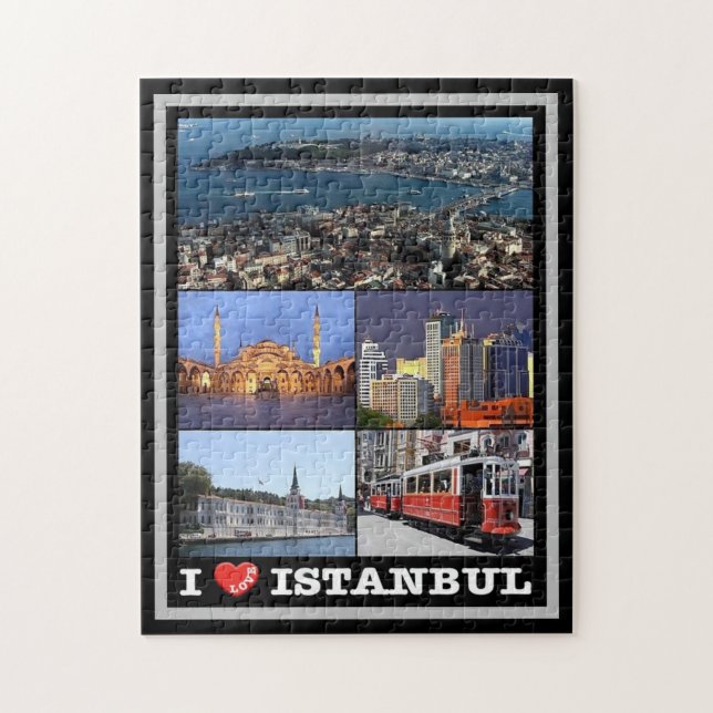 Istanbul - I Love - Turkey - Jigsaw Puzzle (Vertical)