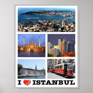 Istanbul - I Love - Turkey - Poster