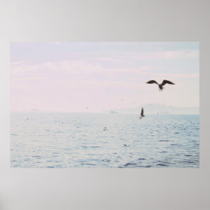 Istanbul. Nautical travel. Water minimalist photo Poster