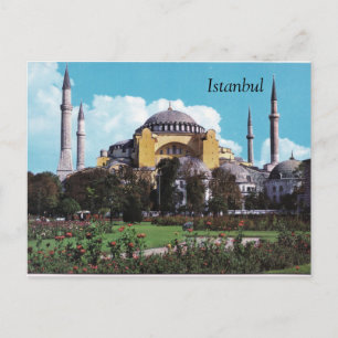 Istanbul postcard design vintage