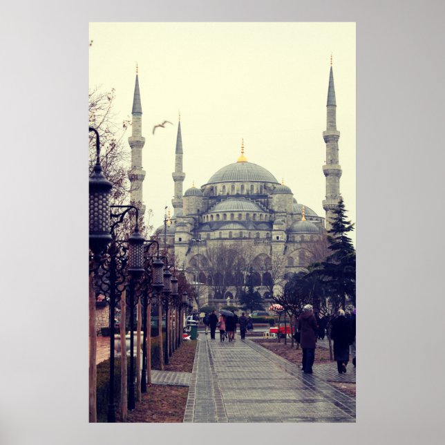 Istanbul print. Travel photography home decor wall (Front)
