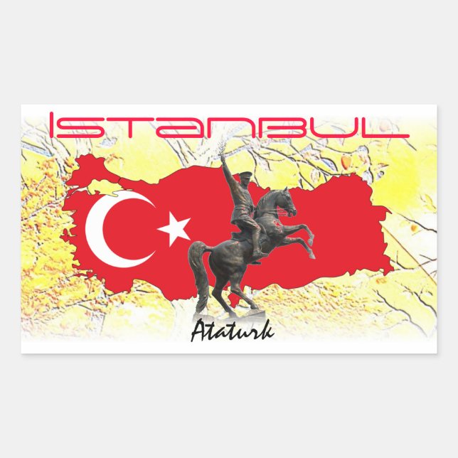 Istanbul Rectangular Sticker (Front)