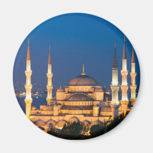 Istanbul - Sultan Ahmed Mosque at night magnet