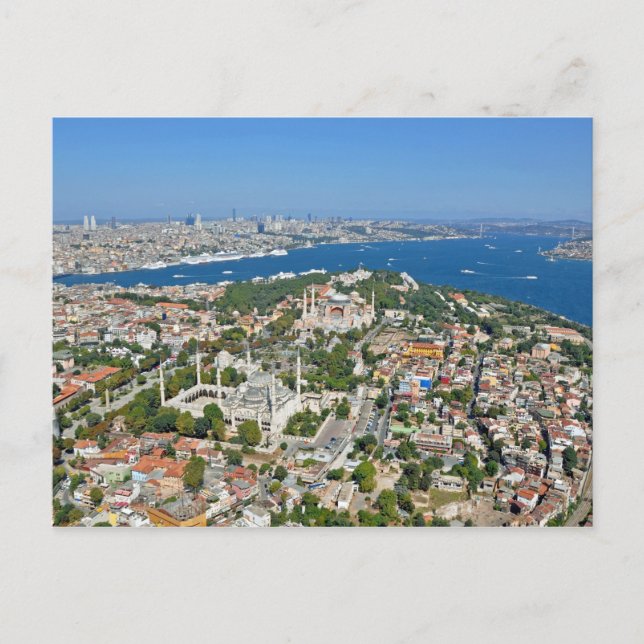 Istanbul - Sultanahmet (Aerial view) Postcard (Front)
