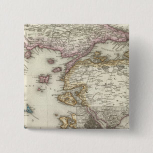 Istanbul, Turkey 15 Cm Square Badge