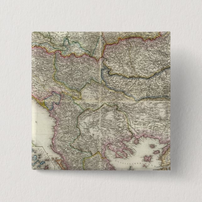 Istanbul, Turkey 15 Cm Square Badge (Front)