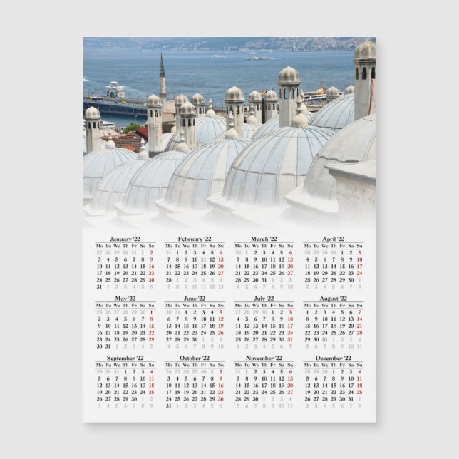 Istanbul, Turkey 2022 calendar  (Front)