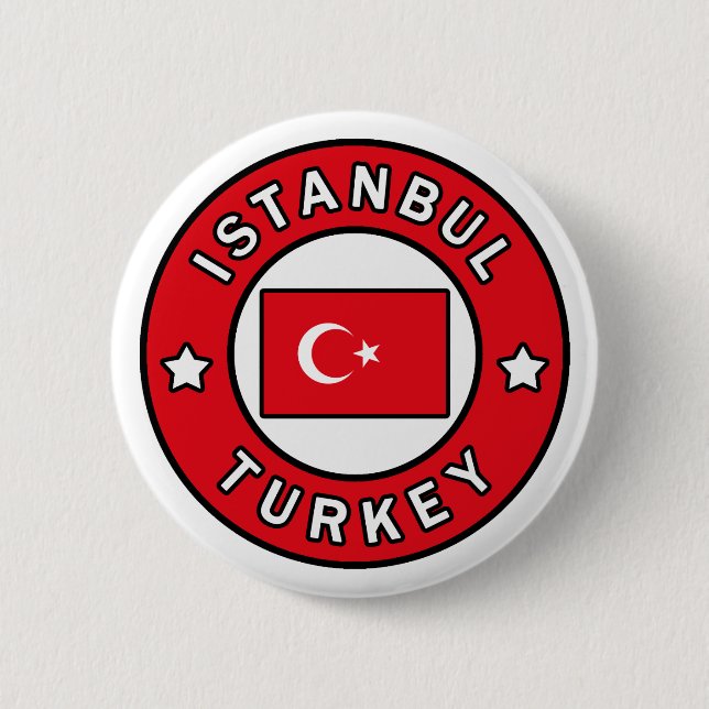 Istanbul Turkey 6 Cm Round Badge (Front)