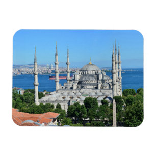 Istanbul Turkey Blue Mosque Night Photography Magnet
