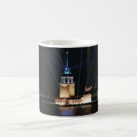 Istanbul Turkey Bosphorus Night View Scene Travel
